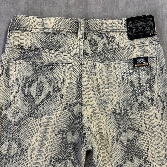 Parasuco Jeans Extreme Fit Women's Snakeskin Print Style# 8121 Size 28 Y2K Club - Picture 9 of 11